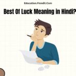 Best Of Luck Meaning in Hindi?