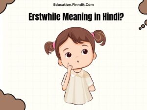 Erstwhile Meaning in Hindi?