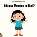 Glimpse Meaning in Hindi