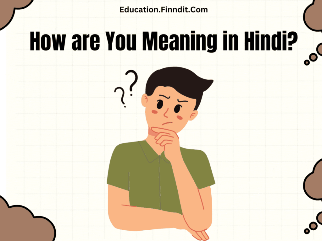 How are You Meaning in Hindi