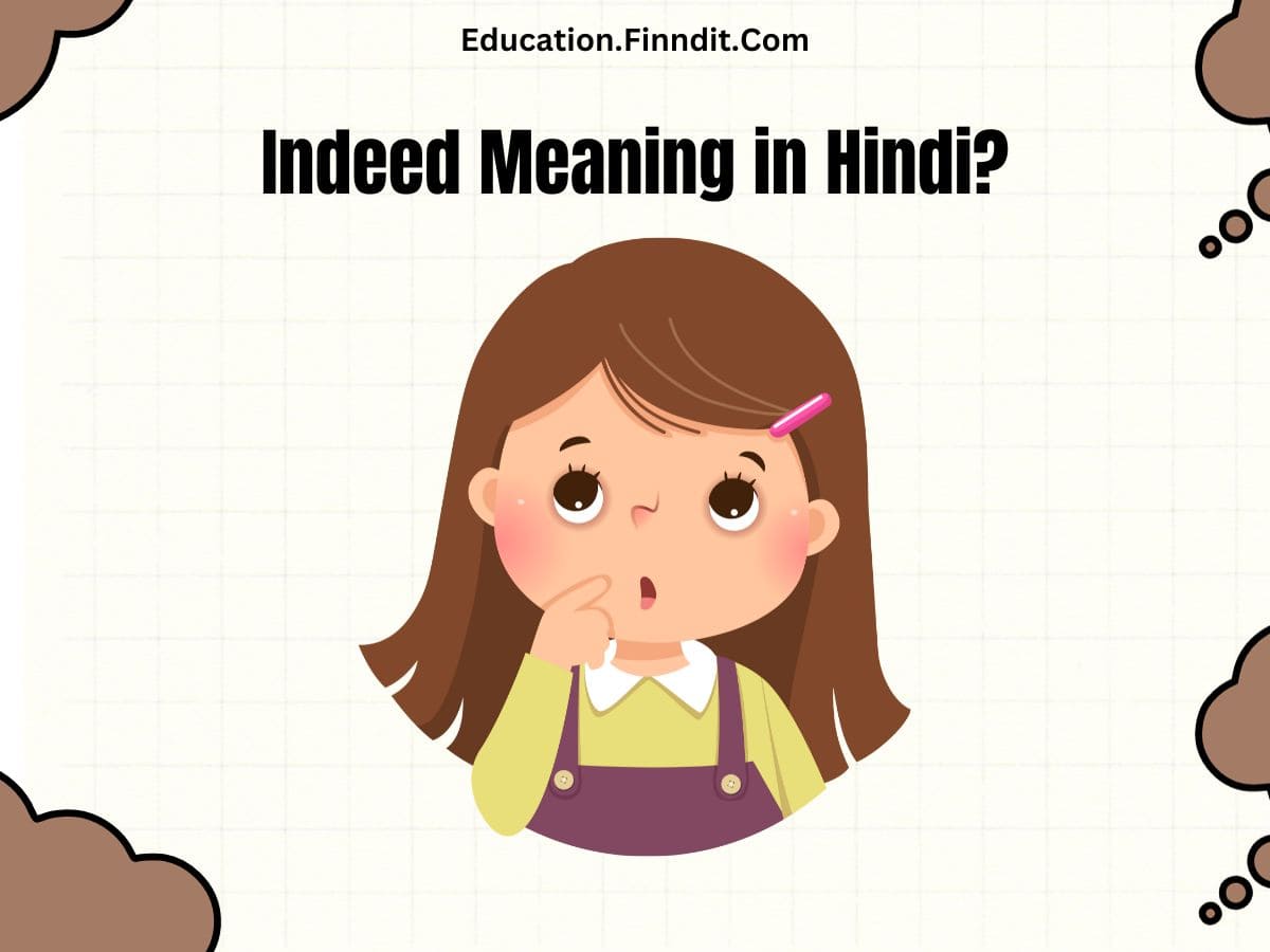 Indeed Meaning in Hindi