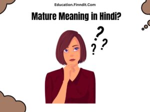 Mature Meaning in Hindi?