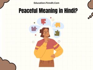 Peaceful Meaning in Hindi