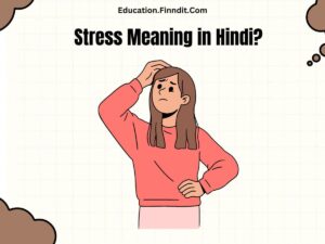 Stress Meaning in Hindi?