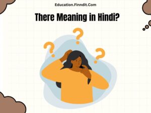 There Meaning in Hindi