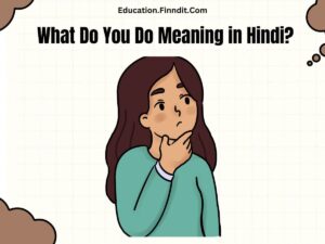 What Do You Do Meaning in Hindi?