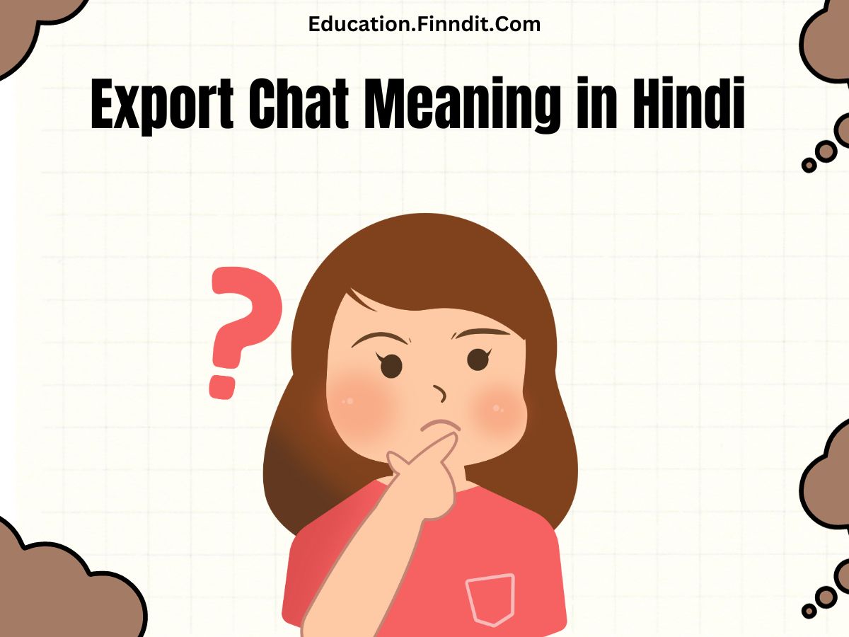 Export Chat Meaning in Hindi - "चैट निर्यात करें"