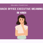 Back Office Executive Meaning In Hindi