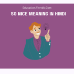 So Nice Meaning In Hindi