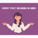 Boost Post Meaning In Hindi