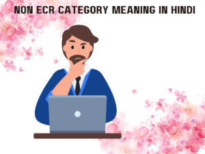 Non Ecr Category Meaning In Hindi